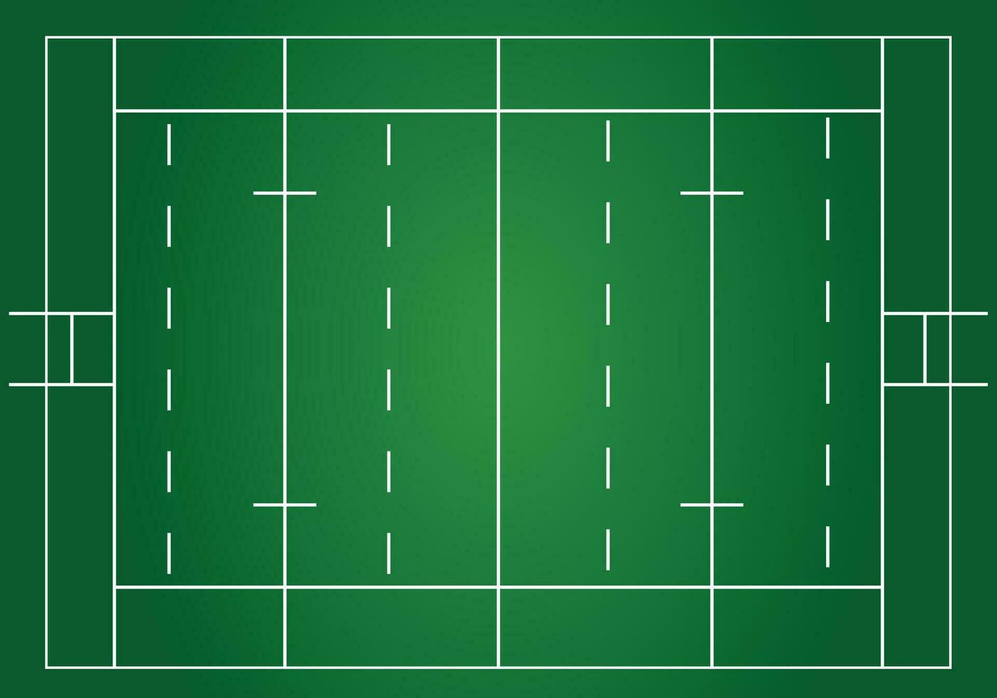 Rugby field, tactic board top view vector