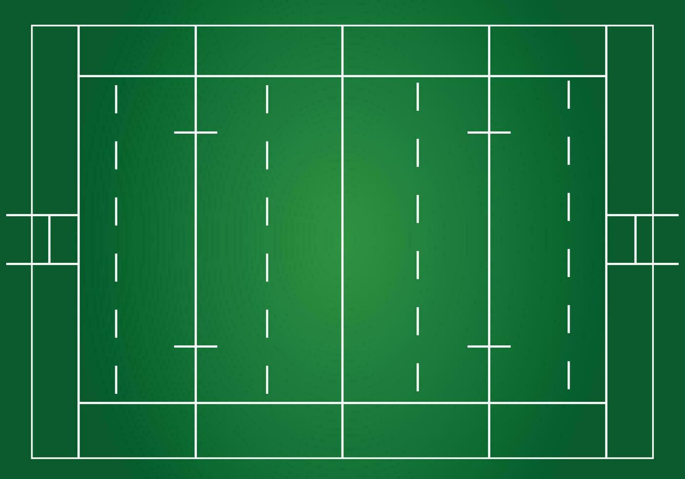 Rugby field, tactic board top view vector