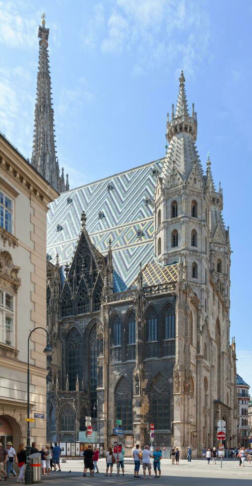 Viena, Austria - junio 17 2018 - catedral de Santo Stephen foto