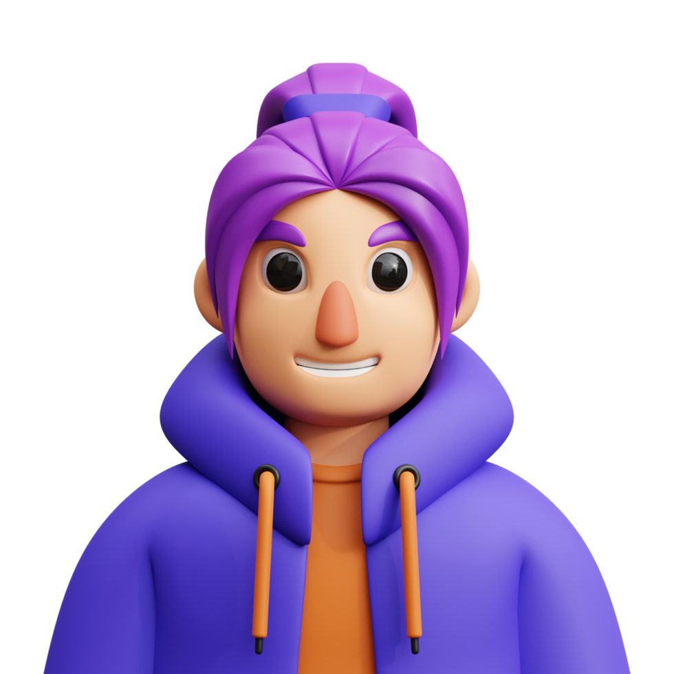 female 3d avatar png