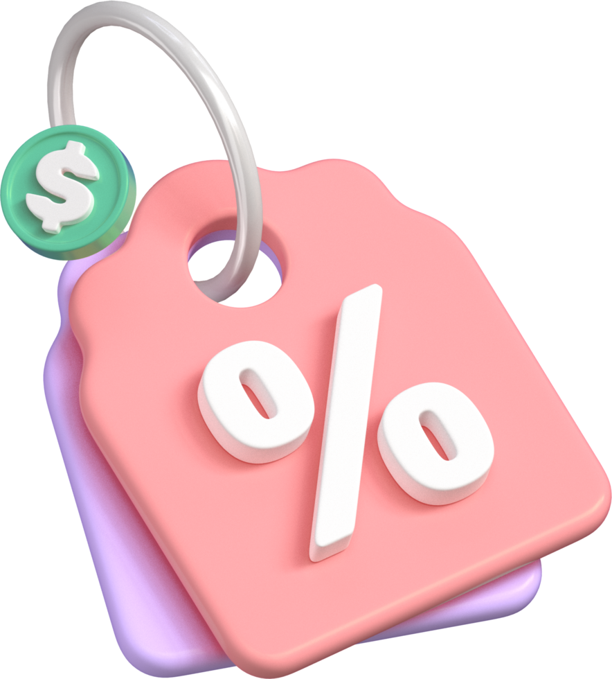 Sale Tag 3D Icon png