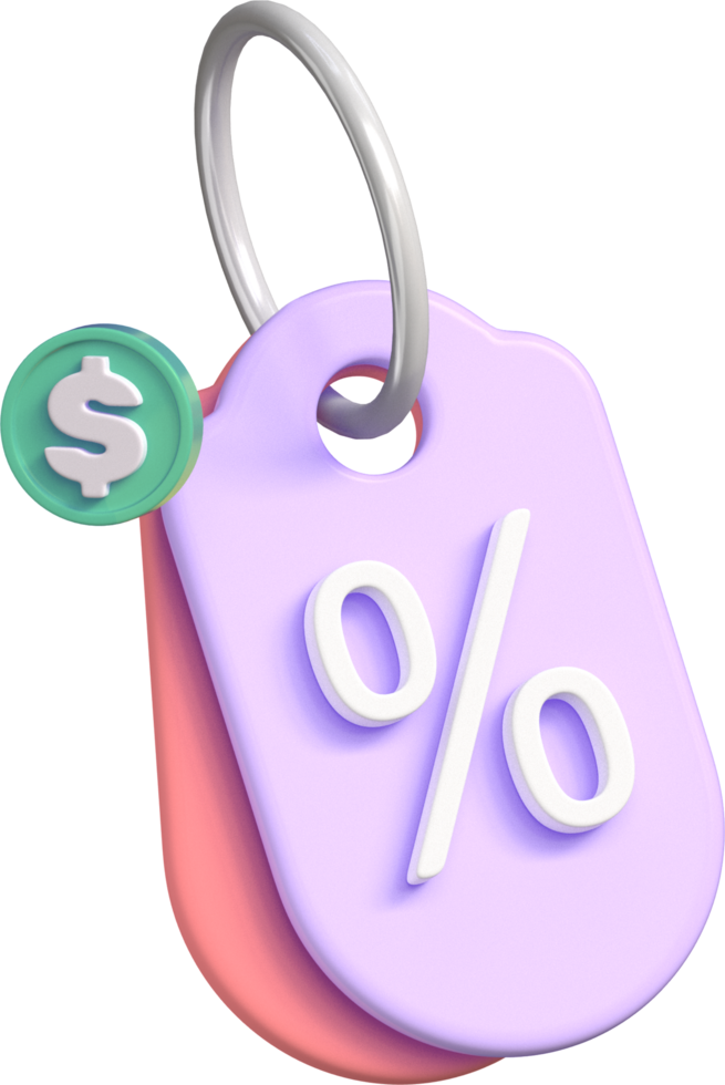 Sale Tag 3D Icon png