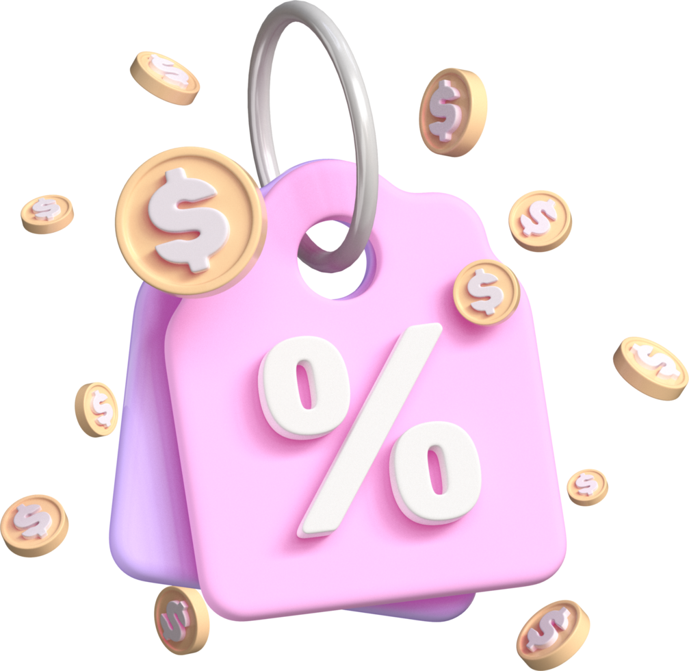 Sale Tag 3D Icon png