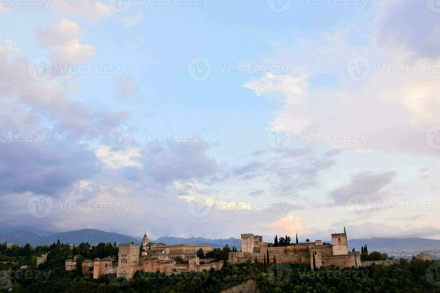 the alhambra in granada, spain photo