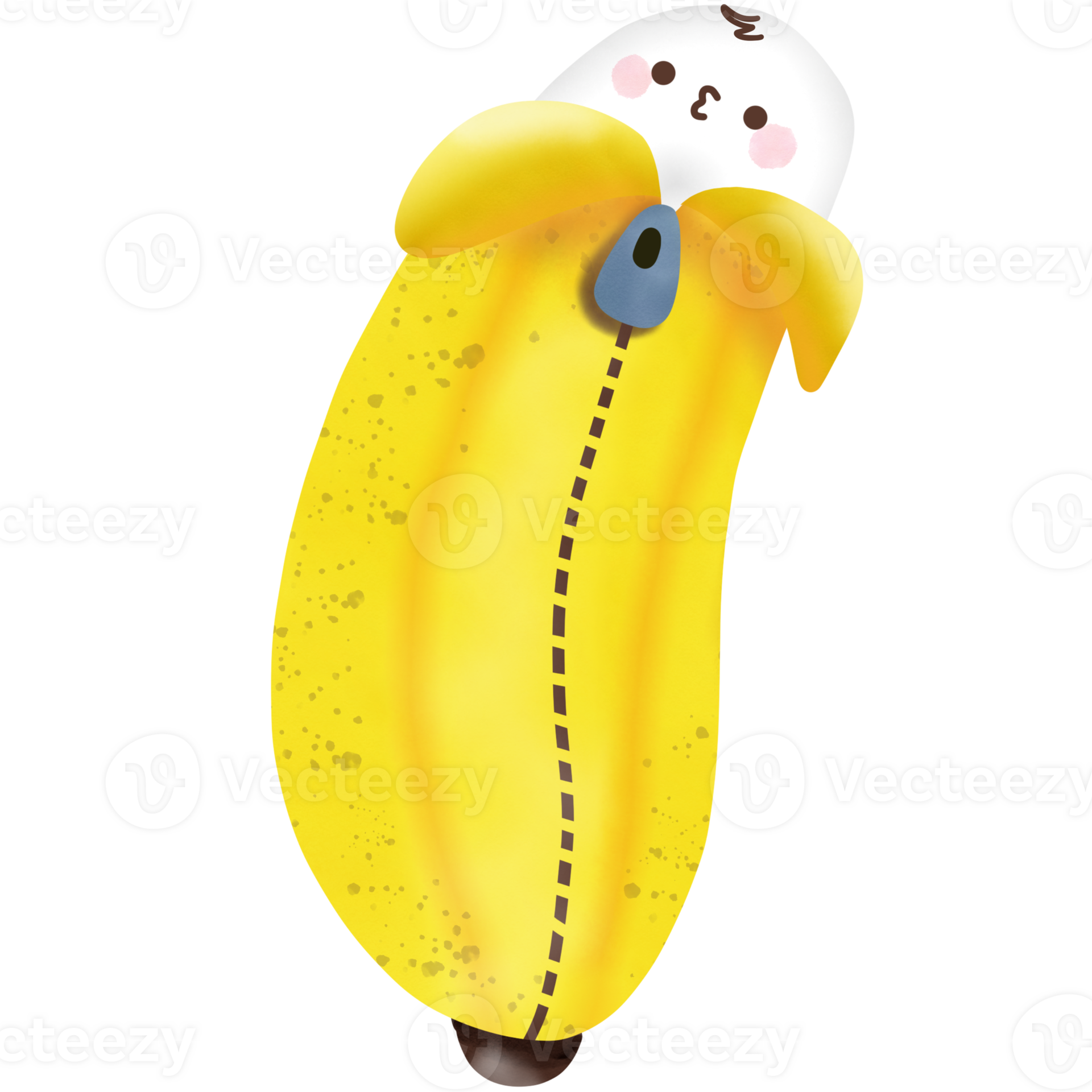 Banana peel with zipper 27245902 PNG