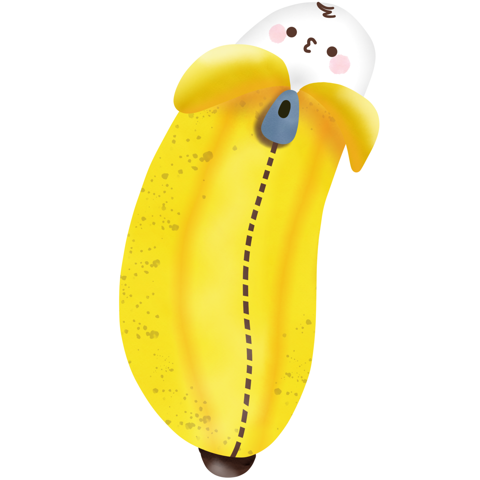 Banana peel with zipper 27245902 PNG
