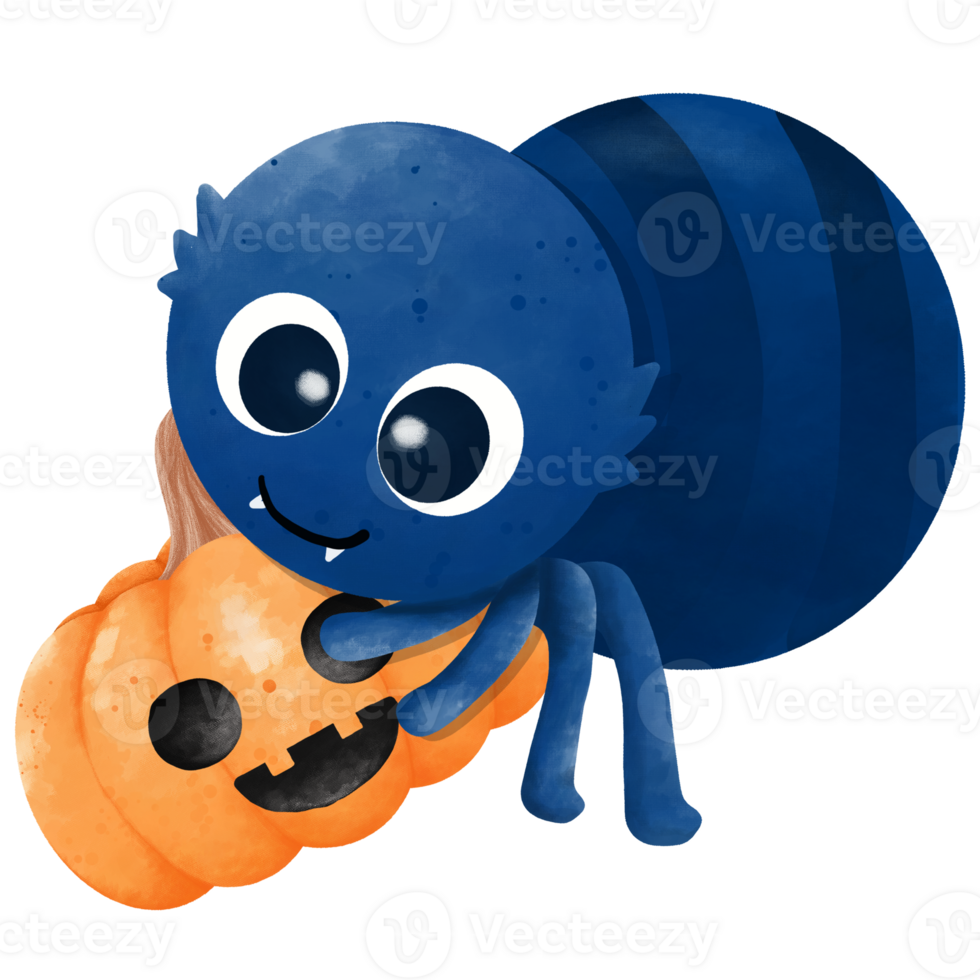 Halloween spider character png