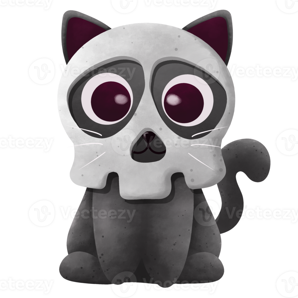 halloween ghost cat png