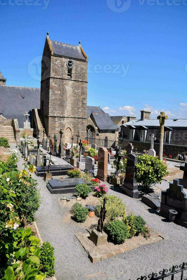 Le Mont Saint-Michel tidal island Normandy northern France photo