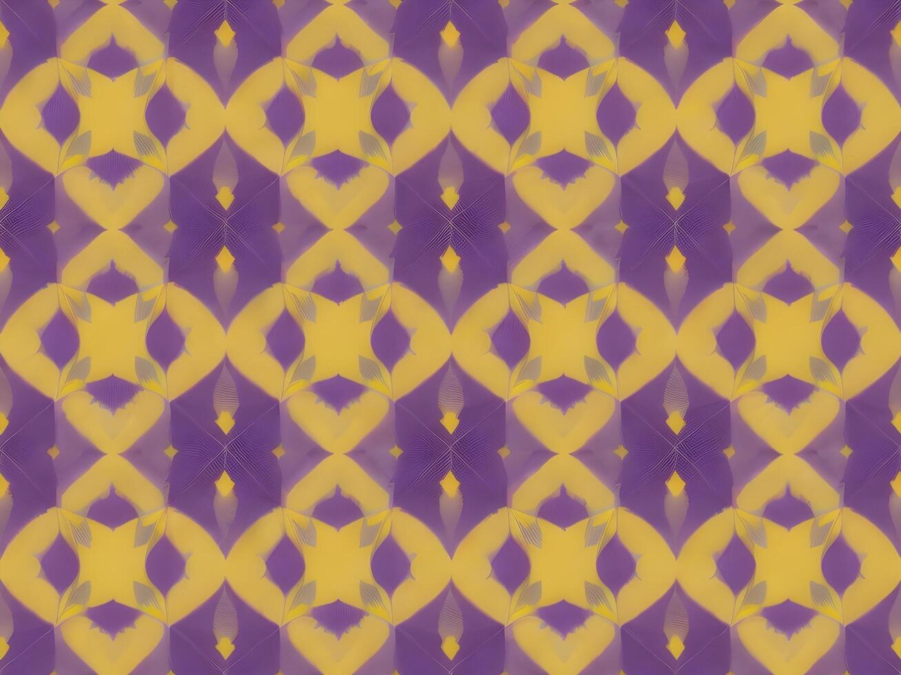 Ai generated Artistic abstract purple yellow background photo