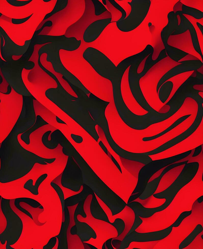 a red and black abstract pattern design background photo
