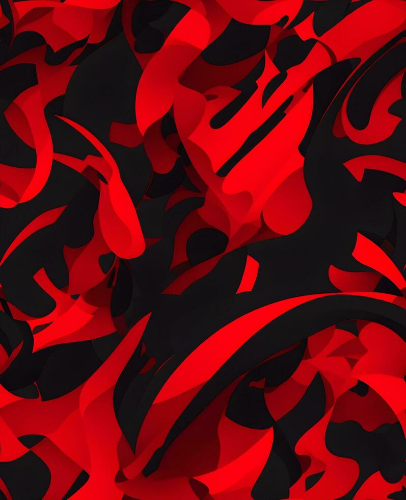 a red and black abstract pattern design background photo