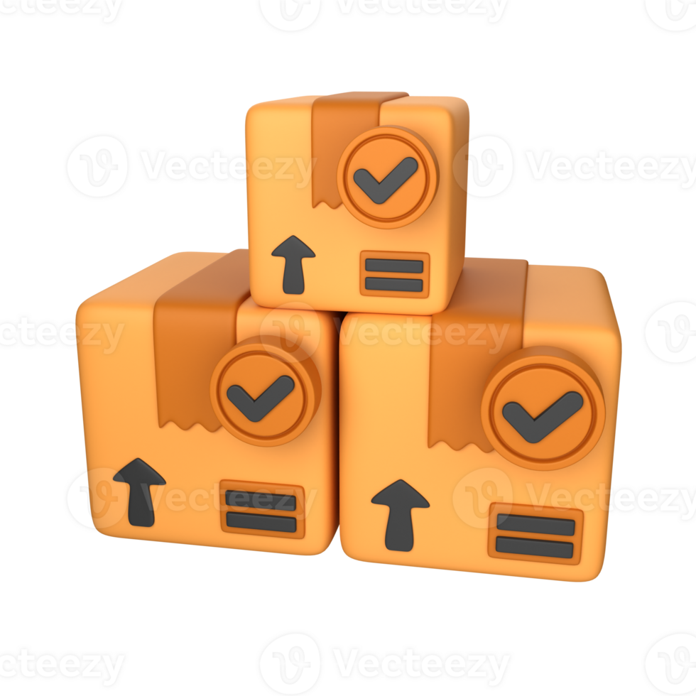 3d icon illustration delivery done 27246540 PNG