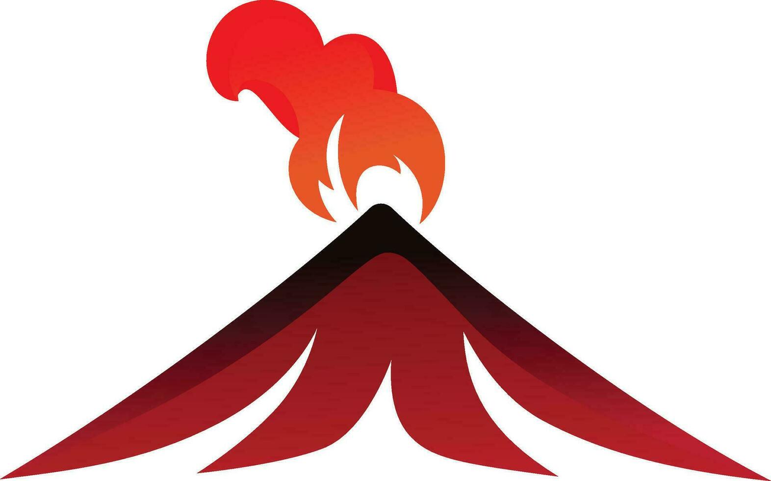 Active Volcano  logo template stock vector illustration, Volcanoes stock vector clip art , image icon logo graphic template