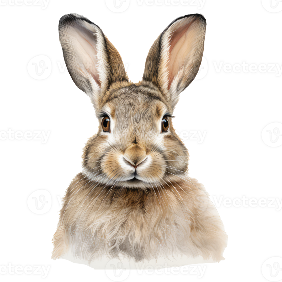 rabbit isolated on transparent background . AI Generated png