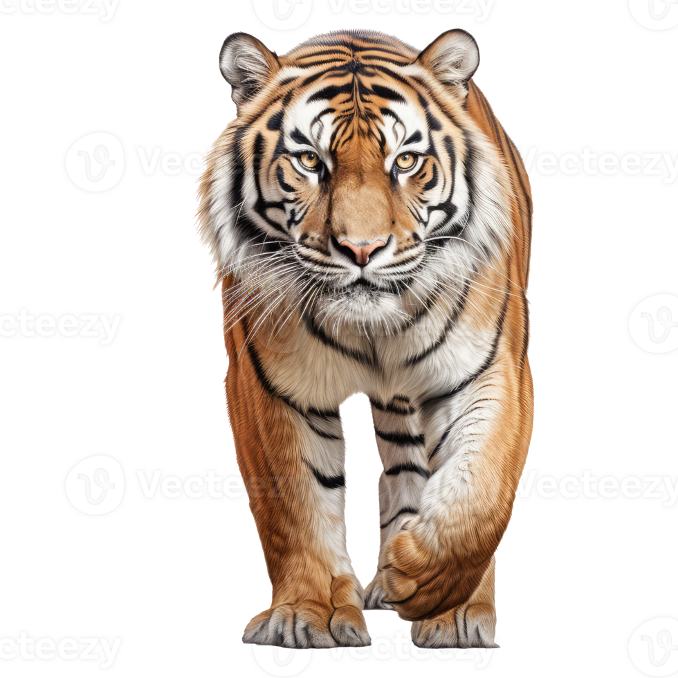 tiger isolated on transparent background . AI Generated png