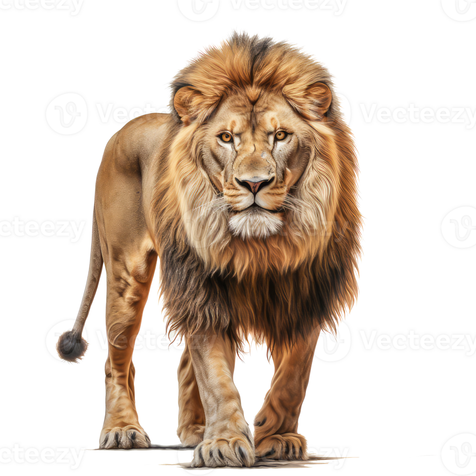 Lion isolated on transparent background . AI Generated png
