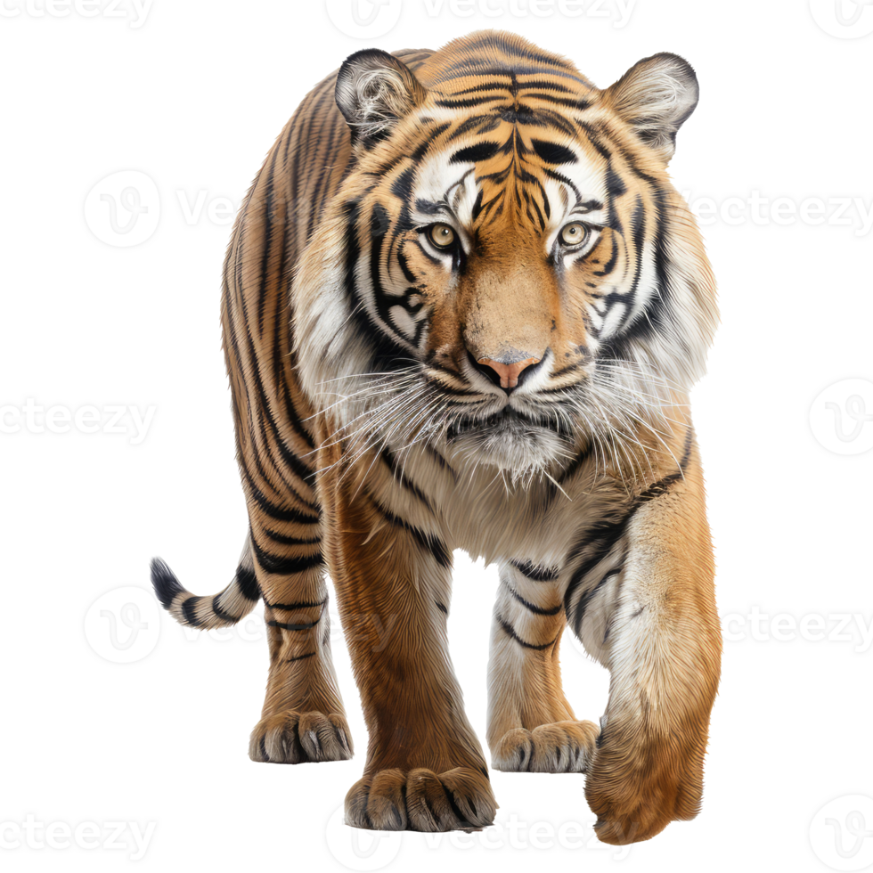 tiger isolated on transparent background . AI Generated png