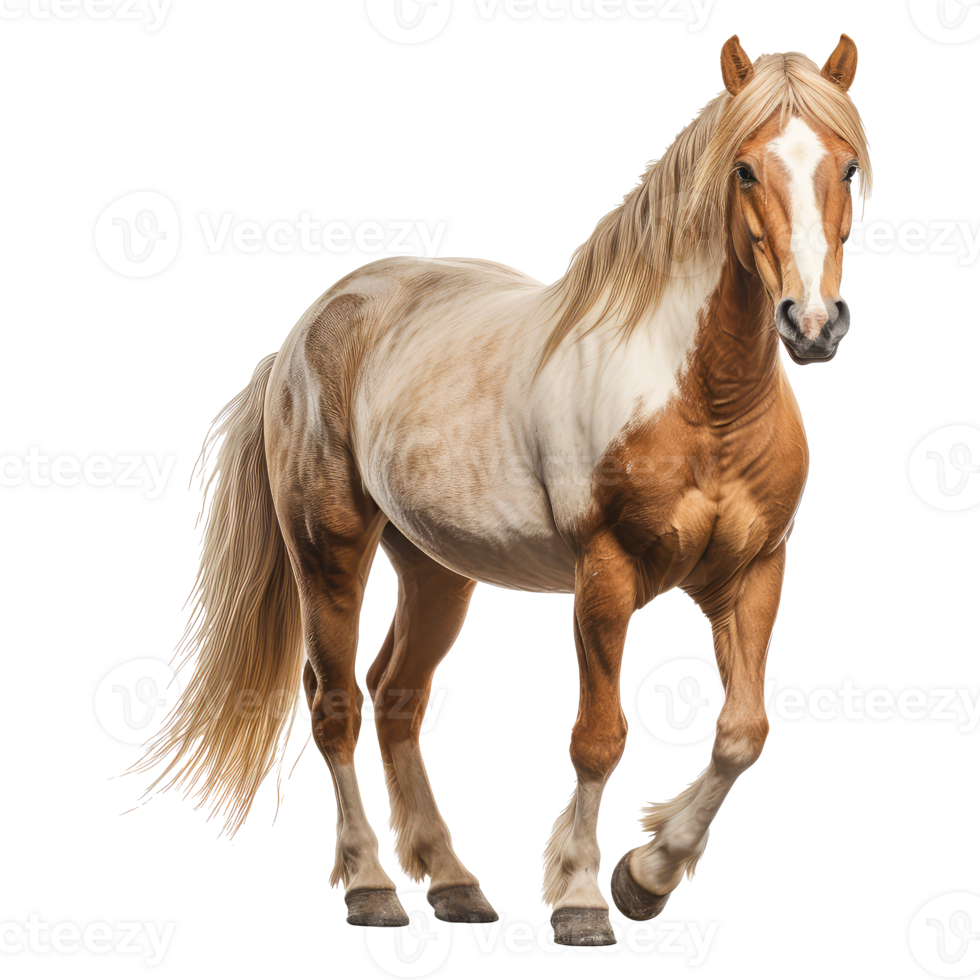 Horse isolated on transparent background . AI Generated png
