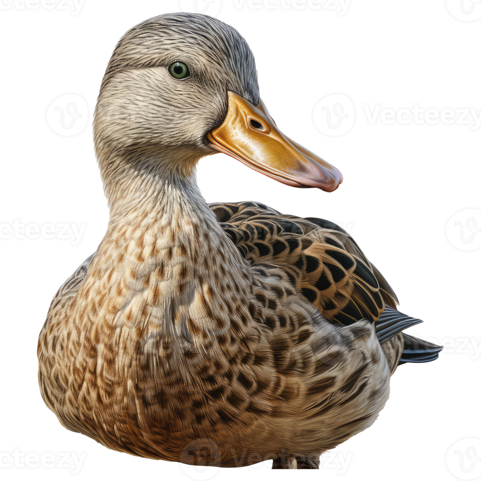 Duck isolated on transparent background . AI Generated png