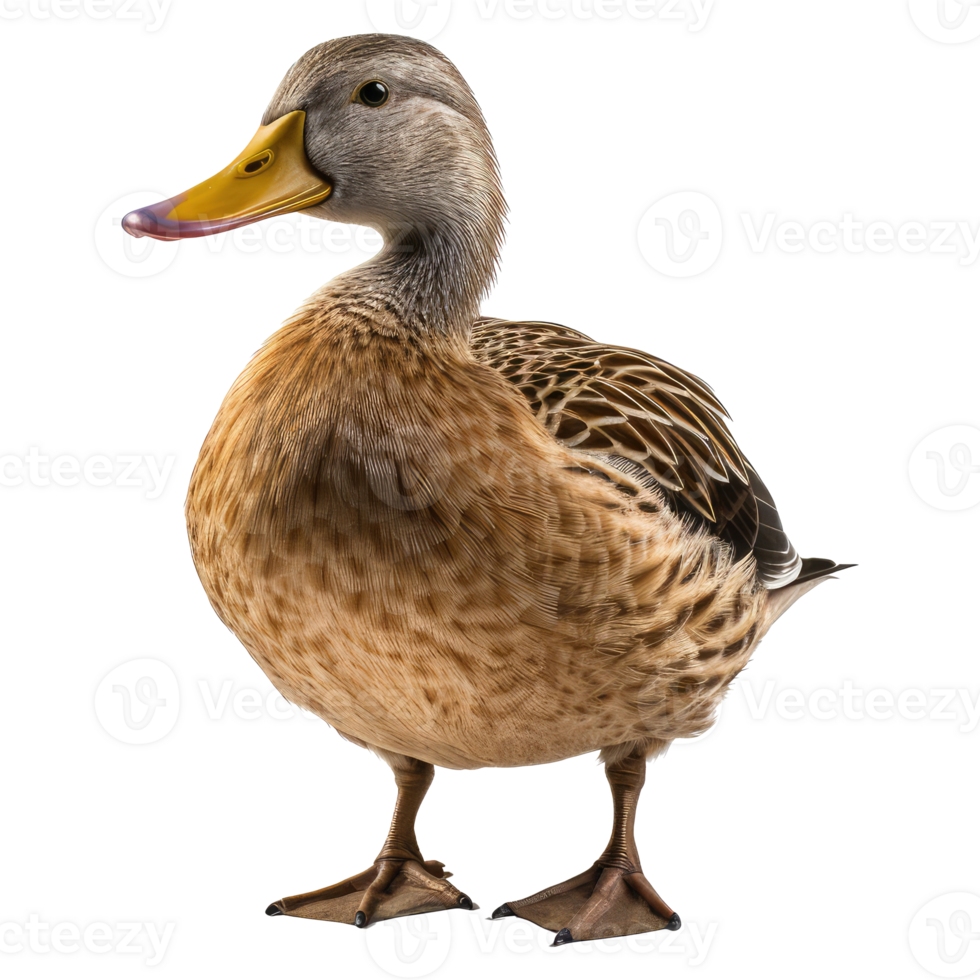 Duck isolated on transparent background . AI Generated png