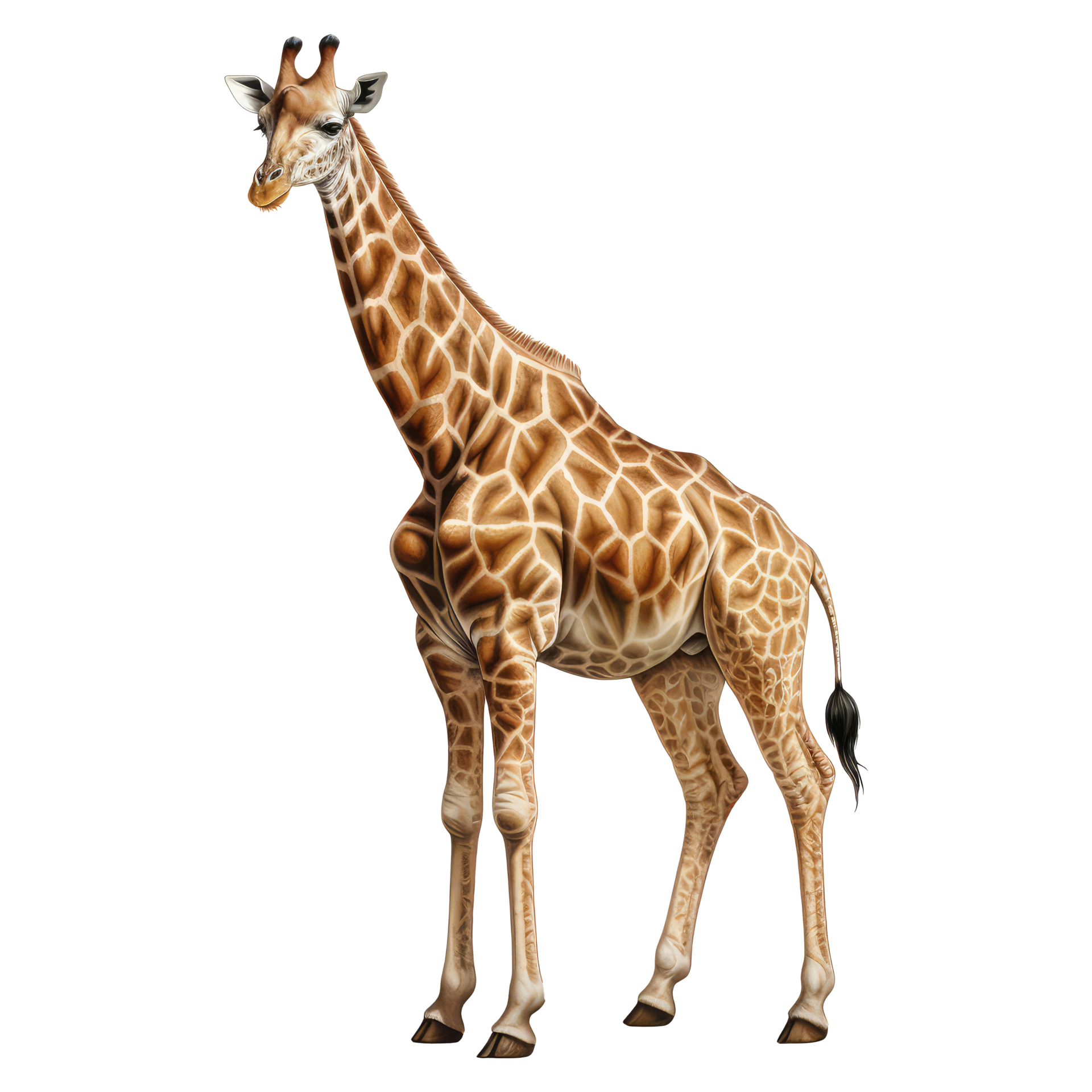 Giraffe isolated on transparent background . AI Generated 27246705 PNG