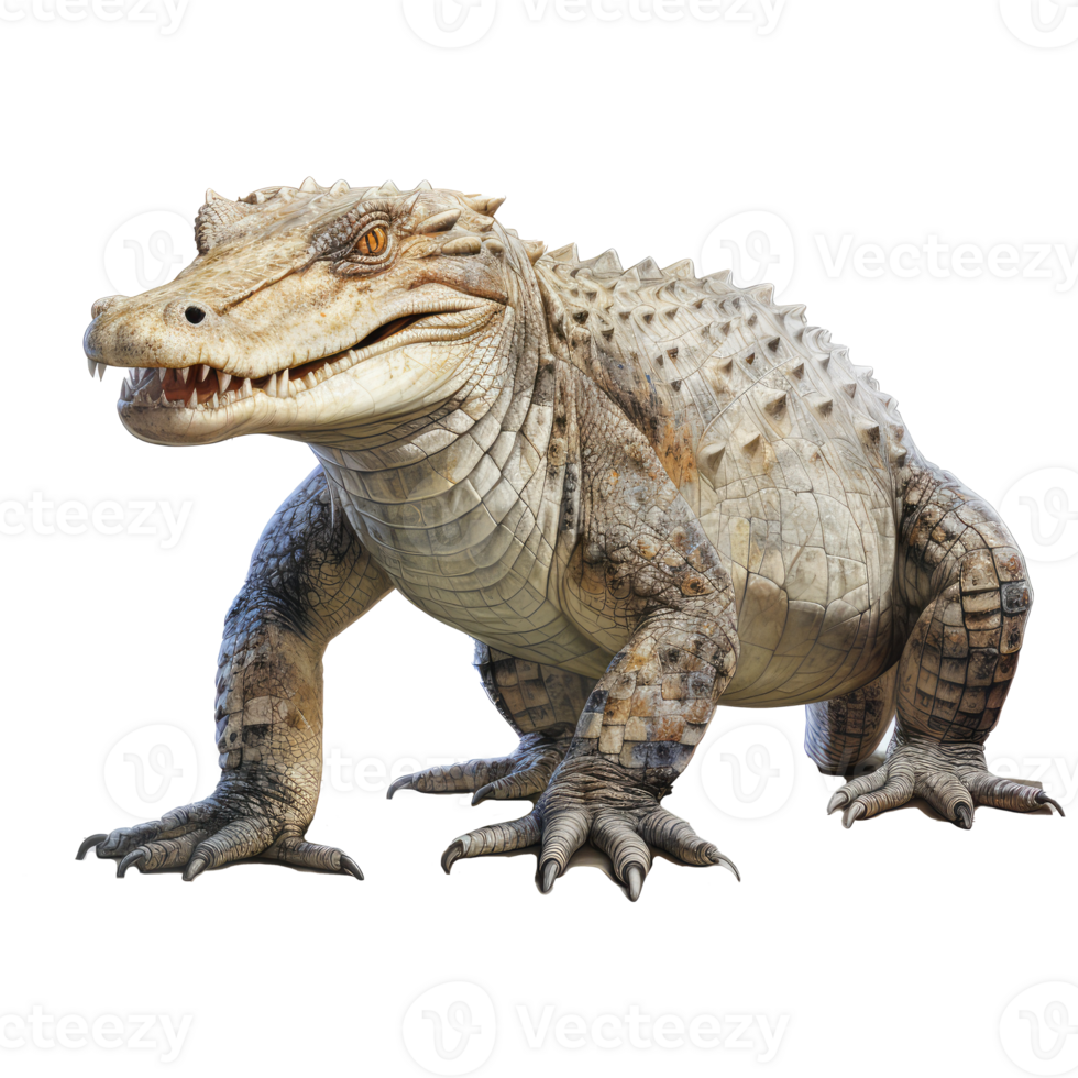 Crocodile isolated on transparent background . AI Generated png