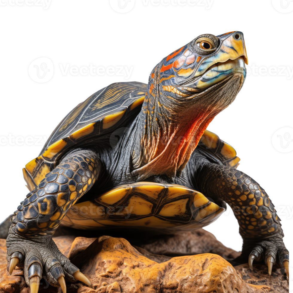 Turtle isolated on transparent background . AI Generated png