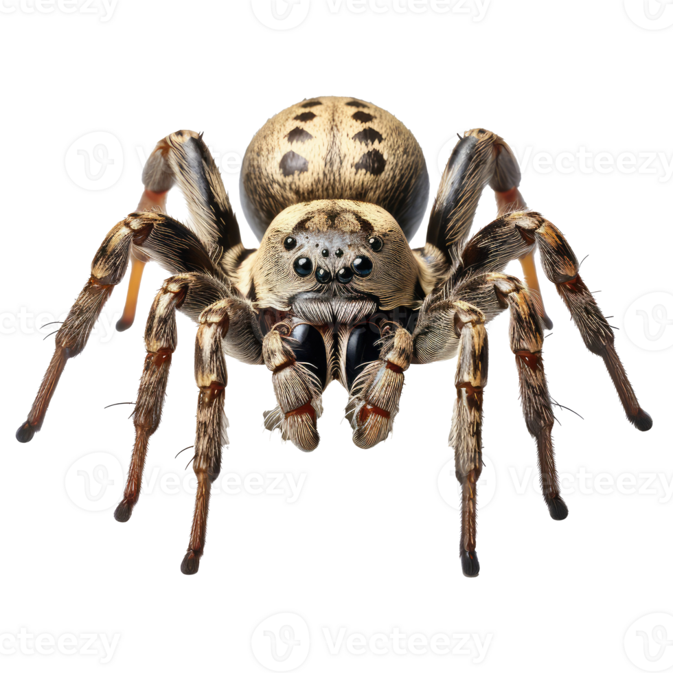 Spider isolated on transparent background . AI Generated png