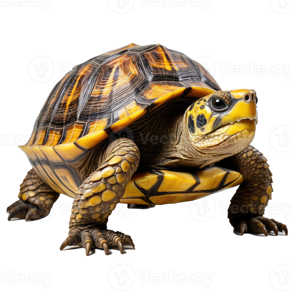 Turtle isolated on transparent background . AI Generated png