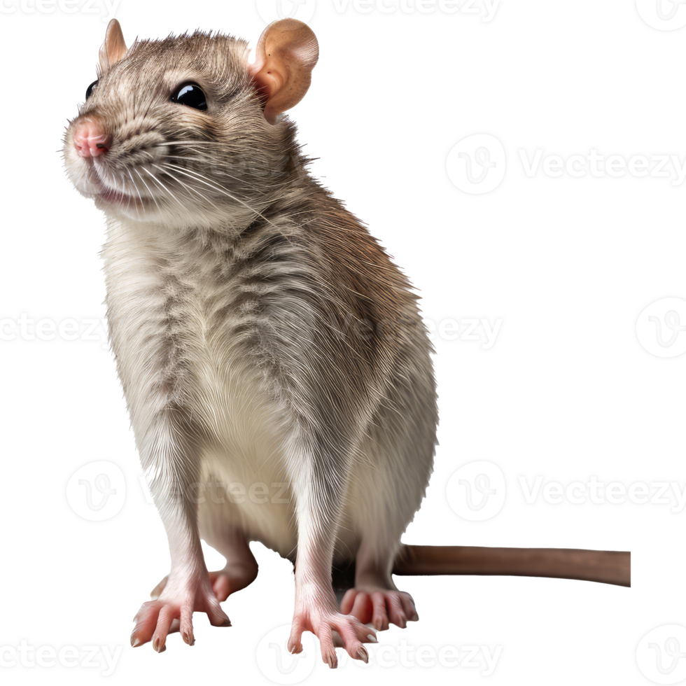 Rat isolated on transparent background . AI Generated png