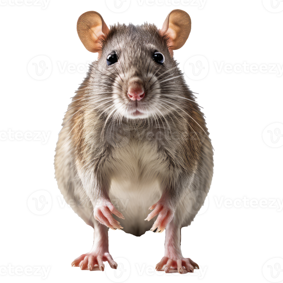 Rat isolated on transparent background . AI Generated png