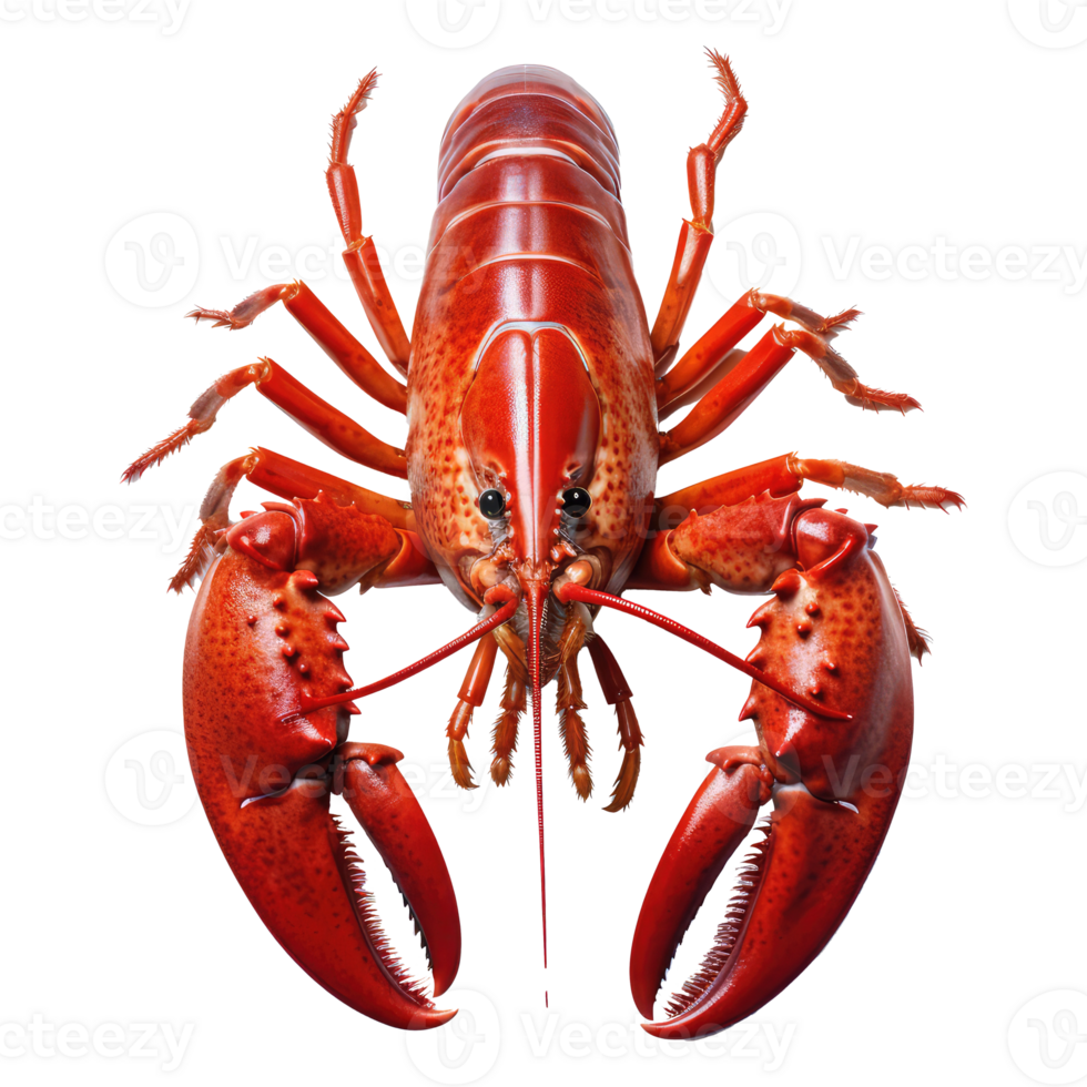 Lobster isolated on transparent background . AI Generated png
