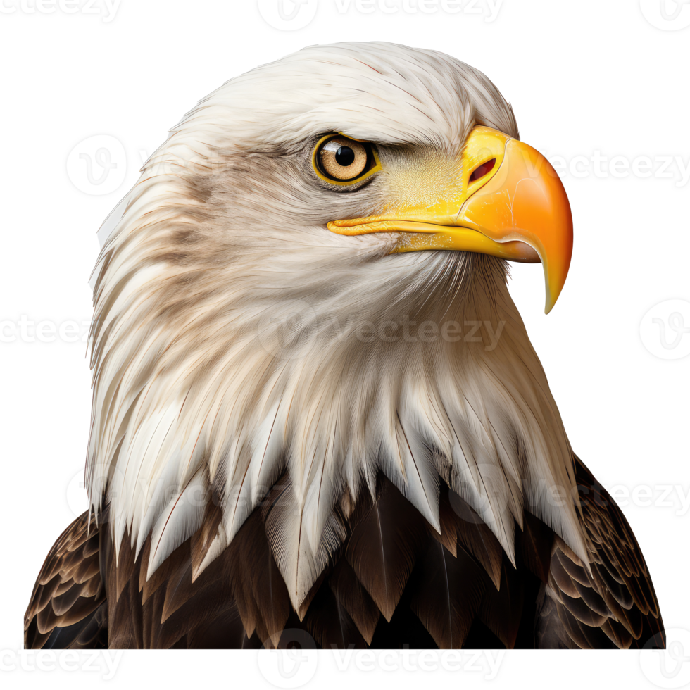 Eagle isolated on transparent background . AI Generated png