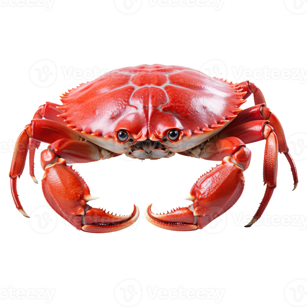 Crab isolated on transparent background . AI Generated png