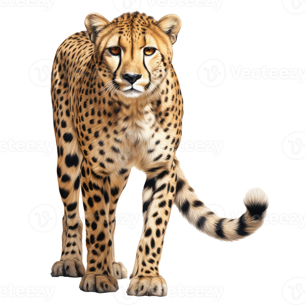 Jaguar isolated on transparent background . AI Generated png