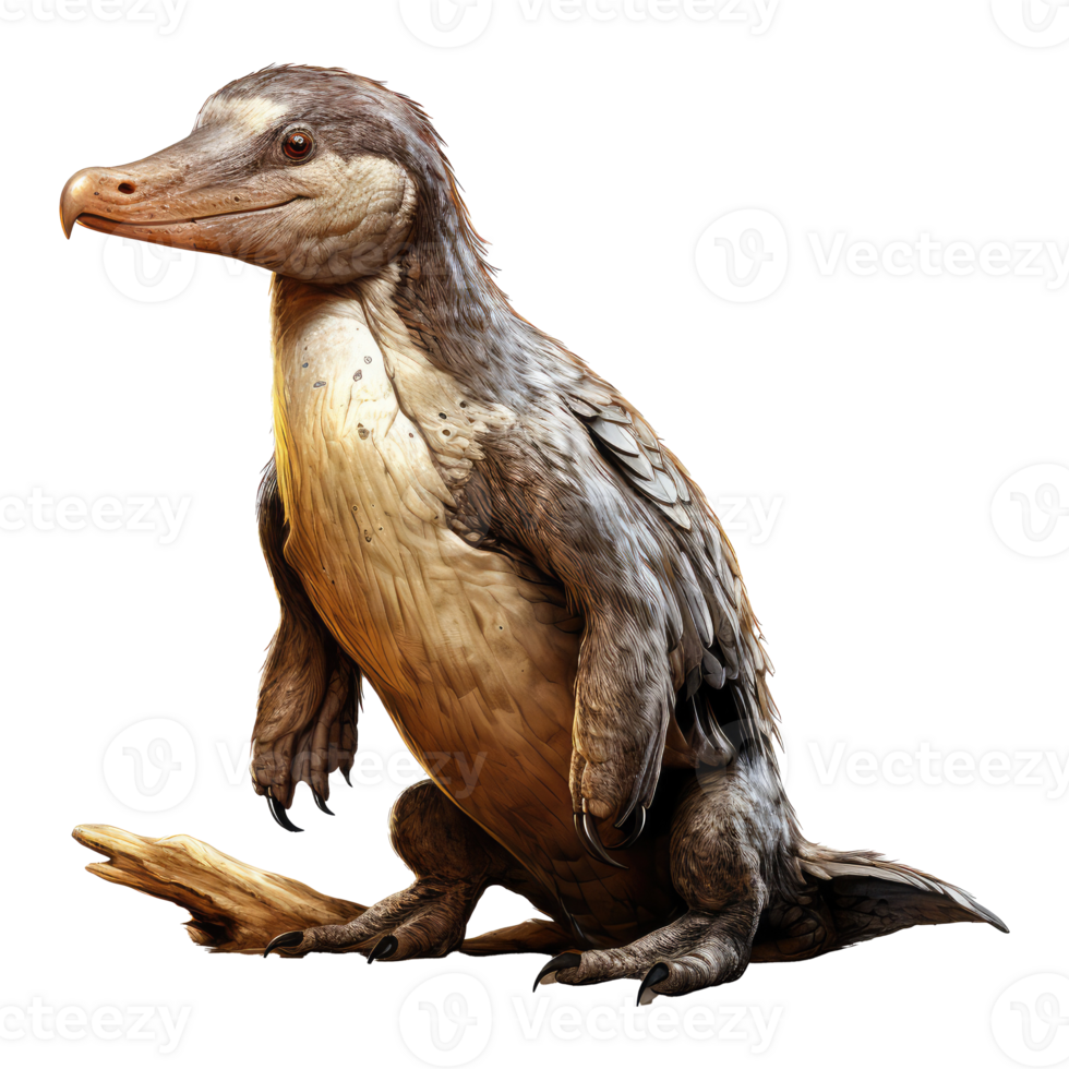 Platypus isolated on transparent background . AI Generated png