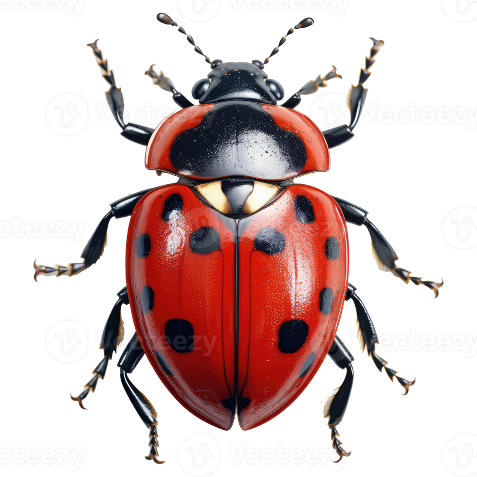 Ladybug isolated on transparent background  . AI Generated png