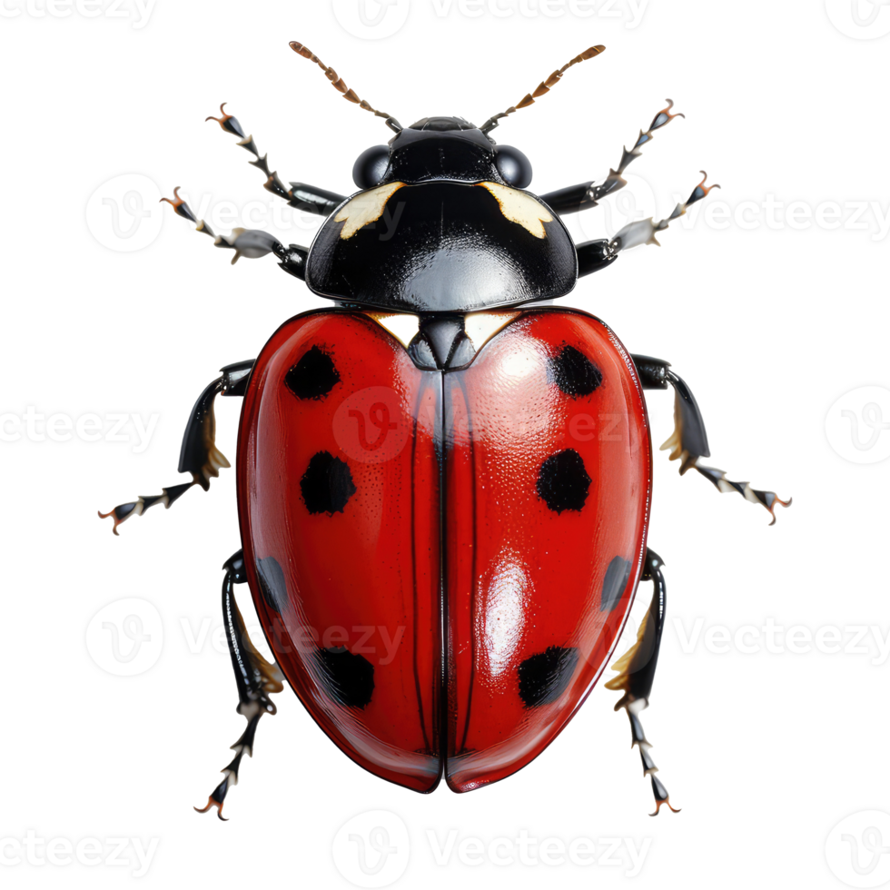 Ladybug isolated on transparent background  . AI Generated png