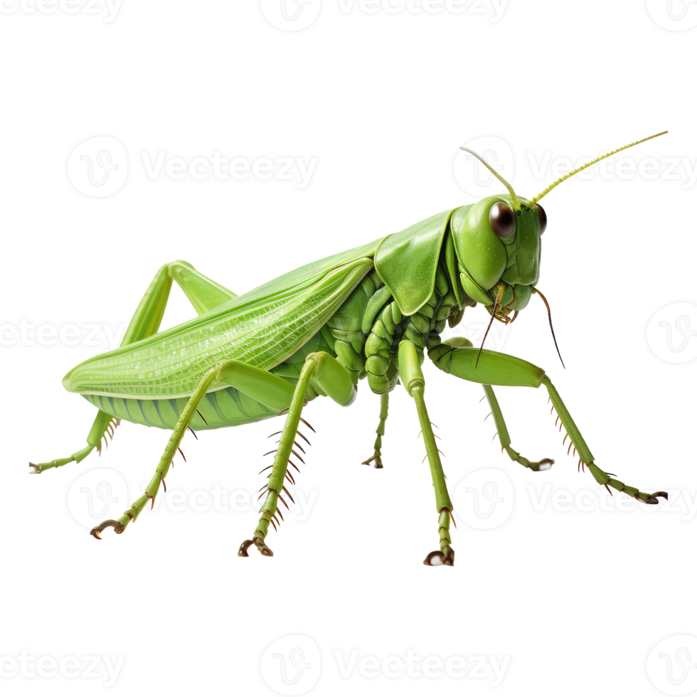 Grasshopper isolated on transparent background . AI Generated png