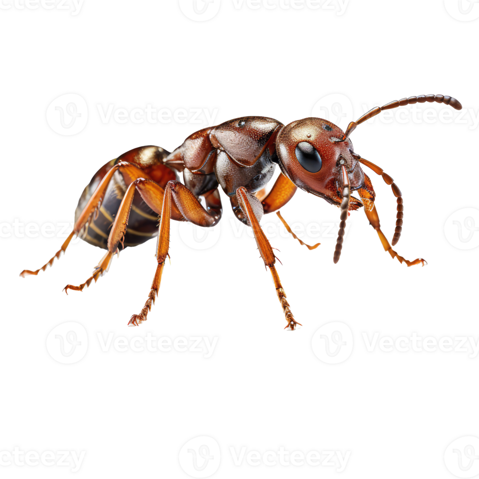 ant isolated on transparent background . AI Generated png