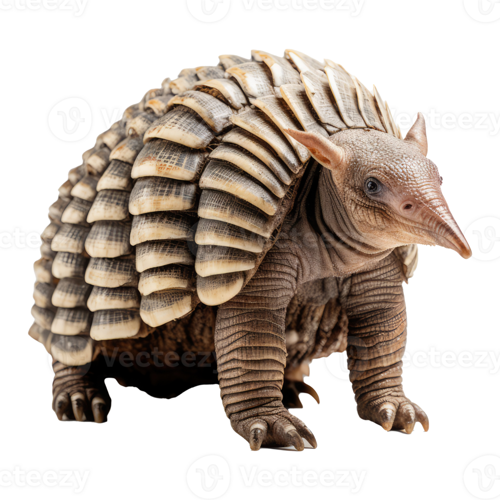 armadillo isolato su trasparente sfondo . ai generato png