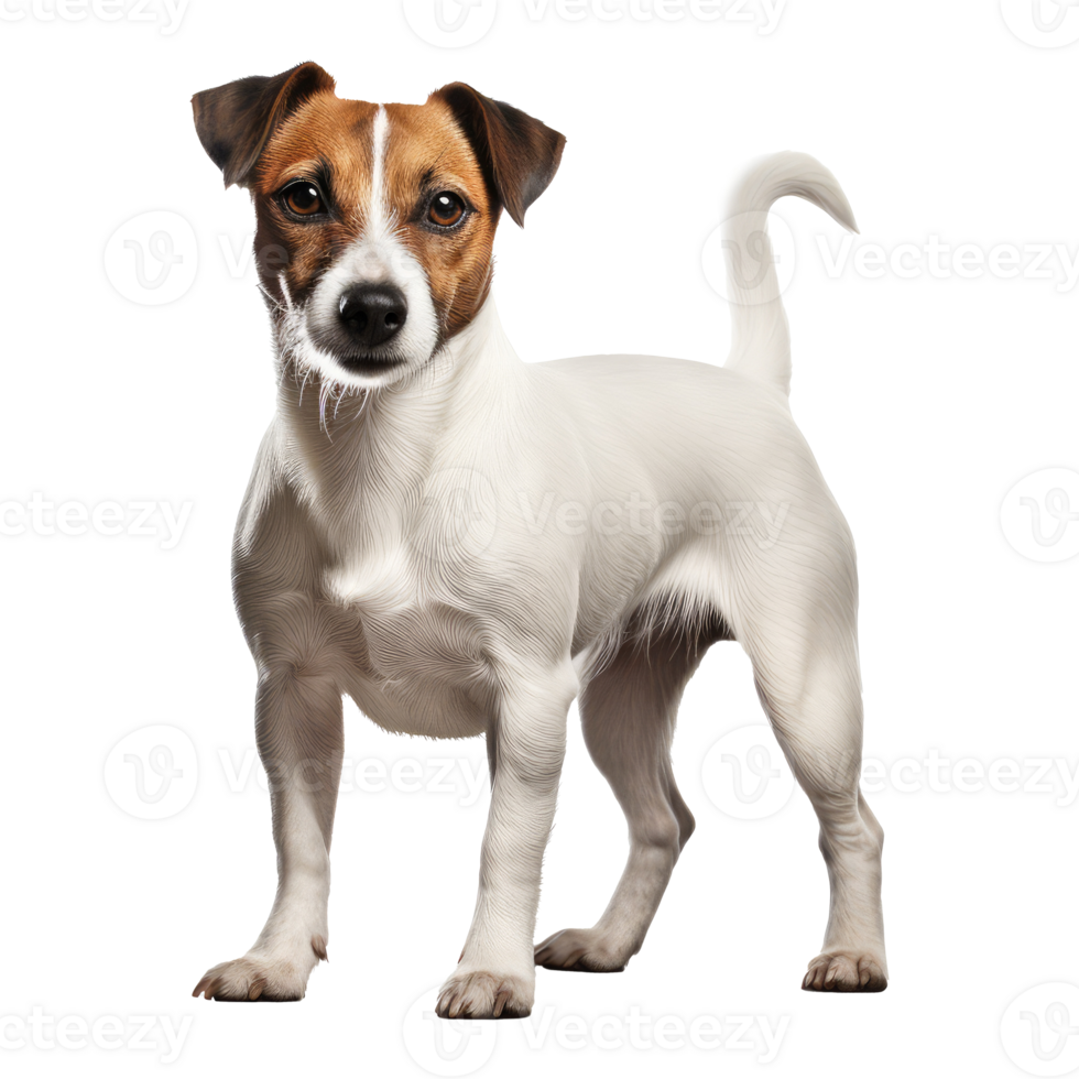 Jack Russell Terrier dog isolated on transparent background . AI Generated png