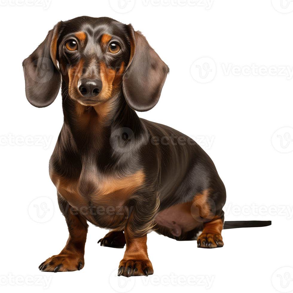 Dachshund dog isolated on transparent background . AI Generated png