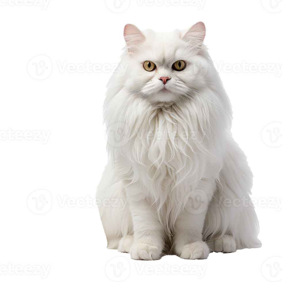 Persian cat isolated on transparent background . AI Generated png