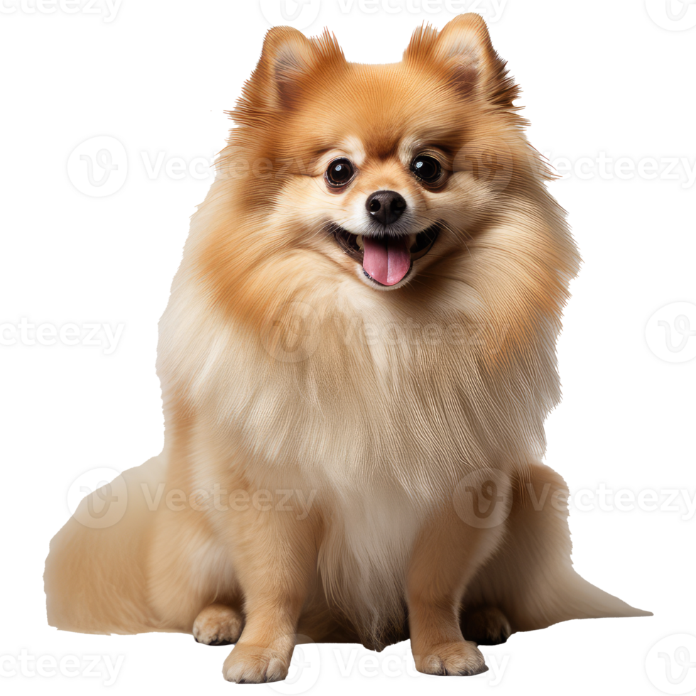 pomeranian-dog-isolated-on-transparent-background-ai-generated