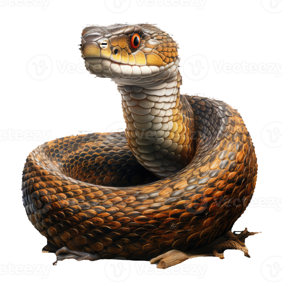 snake isolated on transparent background . AI Generated 27247121 PNG