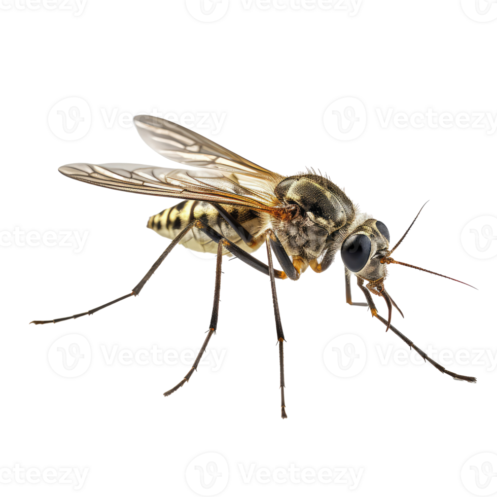 mosquito isolated on transparent background . AI Generated png