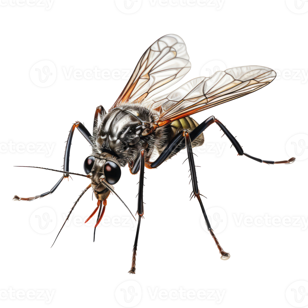 mosquito isolated on transparent background . AI Generated png