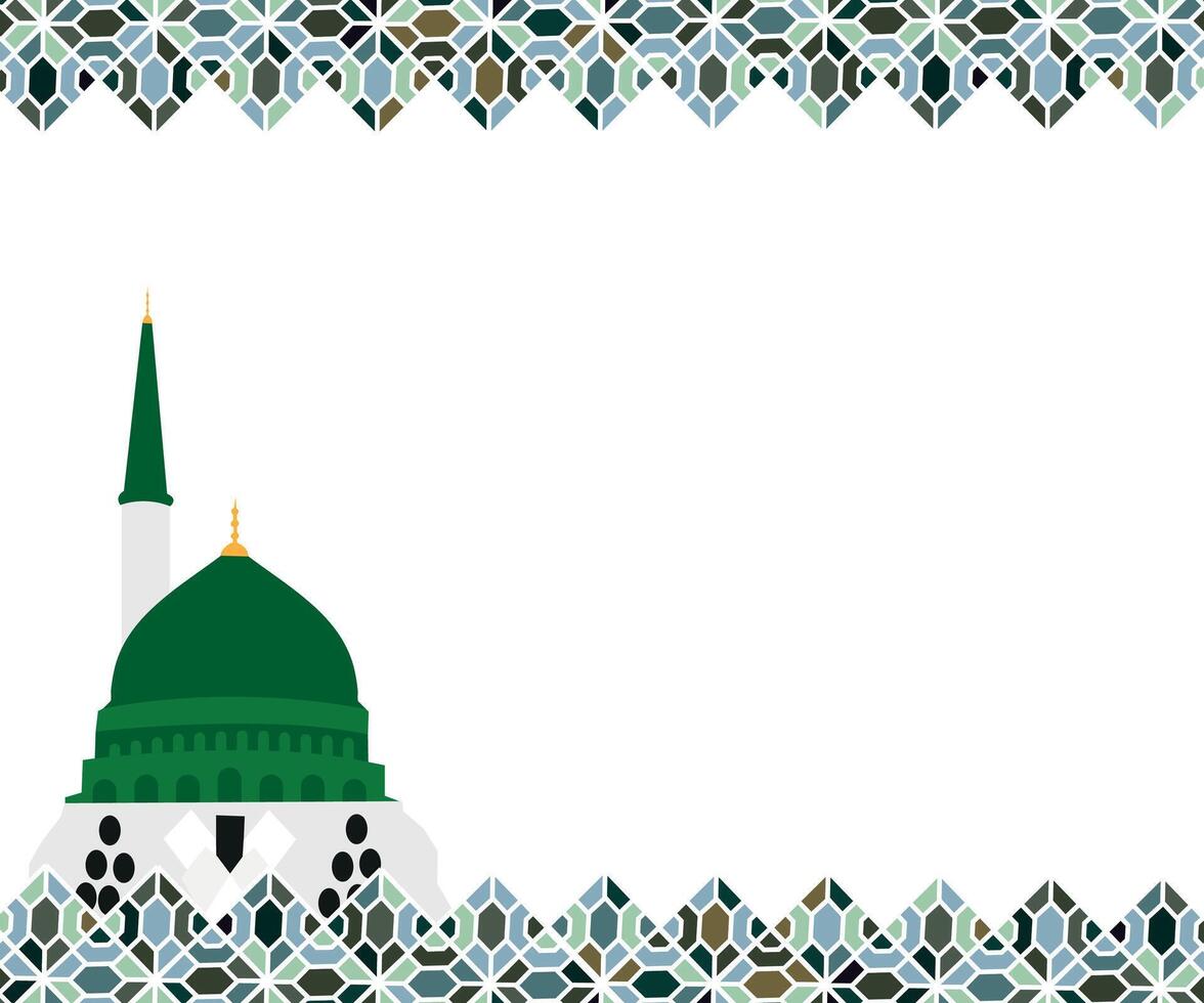 vector lujo islámico antecedentes para eid Ramadán jumma y mawlid Naciones Unidas nabi